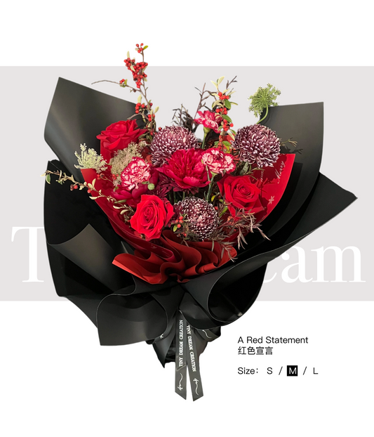 A Red Statement Bouquet 红色宣言