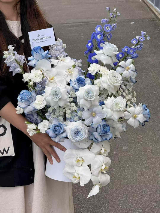 Blue Imagination Hat Box 蓝色幻想